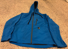 Carhartt J251 ELB Full Zip Men's Soft Shell Jacket Electric Blue Size Medium