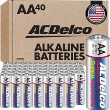 40 AA Alkaline Batteries - Maximum Power for Home & Office, Eco-Friendly Choice 0.47 per gallon