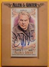 JEFF GARLIN 2021 TOPPS ALLEN & GINTER FRAMED MINI AUTO CURB YOUR ENTHUSIASM 