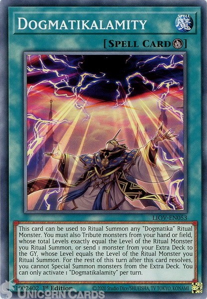LIOV-EN053 Dogmatikalamity Common Mint YuGiOh Card