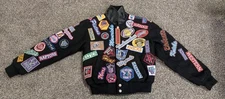 Vintage Jeff Hamilton Limited Edition NBA Collage LogoPatch Jacket Kids size S
