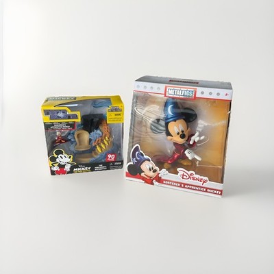METALFIGS SORCERER'S APPRENTICE MICKEY FIGURE & NANO METALFIGS 90 YEARS FIGURE