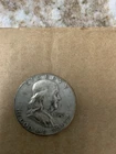 1953 D Benjamin Franklin Silver Half Dollar 90% Silver Circulated