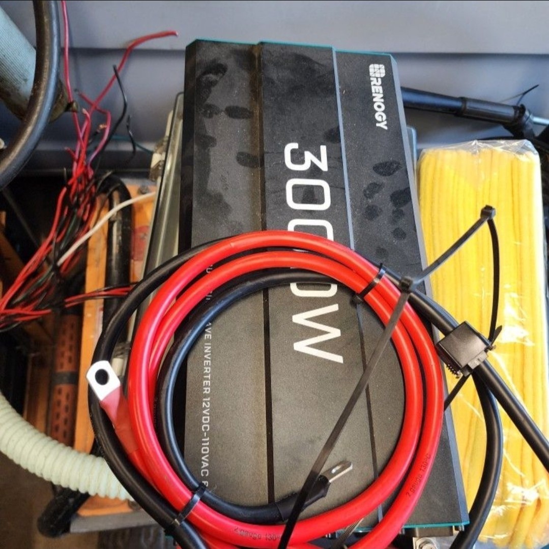 100 Watts, 3000 Watt Inverter, And 2 Batteries