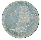 1889-S US Silver Dollar - Raw, XF condition
