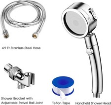 Handheld Shower Head-3 Spray Modes High Pressure Shower Head and 1.5M Hose Set