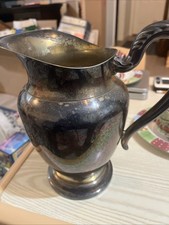 Vintage Water Silver Plated Water Or Trophy Pitcher From The 1950