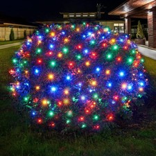 Led Christmas Net Lights Outdoor Christmas Lights Multicolor 160LED 5ftx7ft, ...