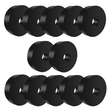 12 Pack Rubber Isolation Feet Pads - Thick Rubber Washers, 1.5 Inch OD, 0.5 Inch