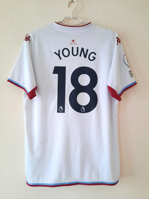 Aston Villa Away Football Shirt Jersey 2021 2022 Kappa Size XL Eshley Young 