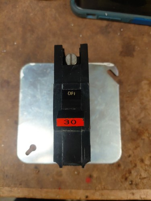 #ad Federal Pacific Single Pole 30 Amp Breaker Type NA $22.95