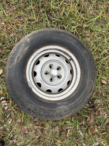 MOPAR A BODY RALLYE WHEEL TIRE 5x4 & CENTER CAP GOODYEAR DUSTER DEMON ...