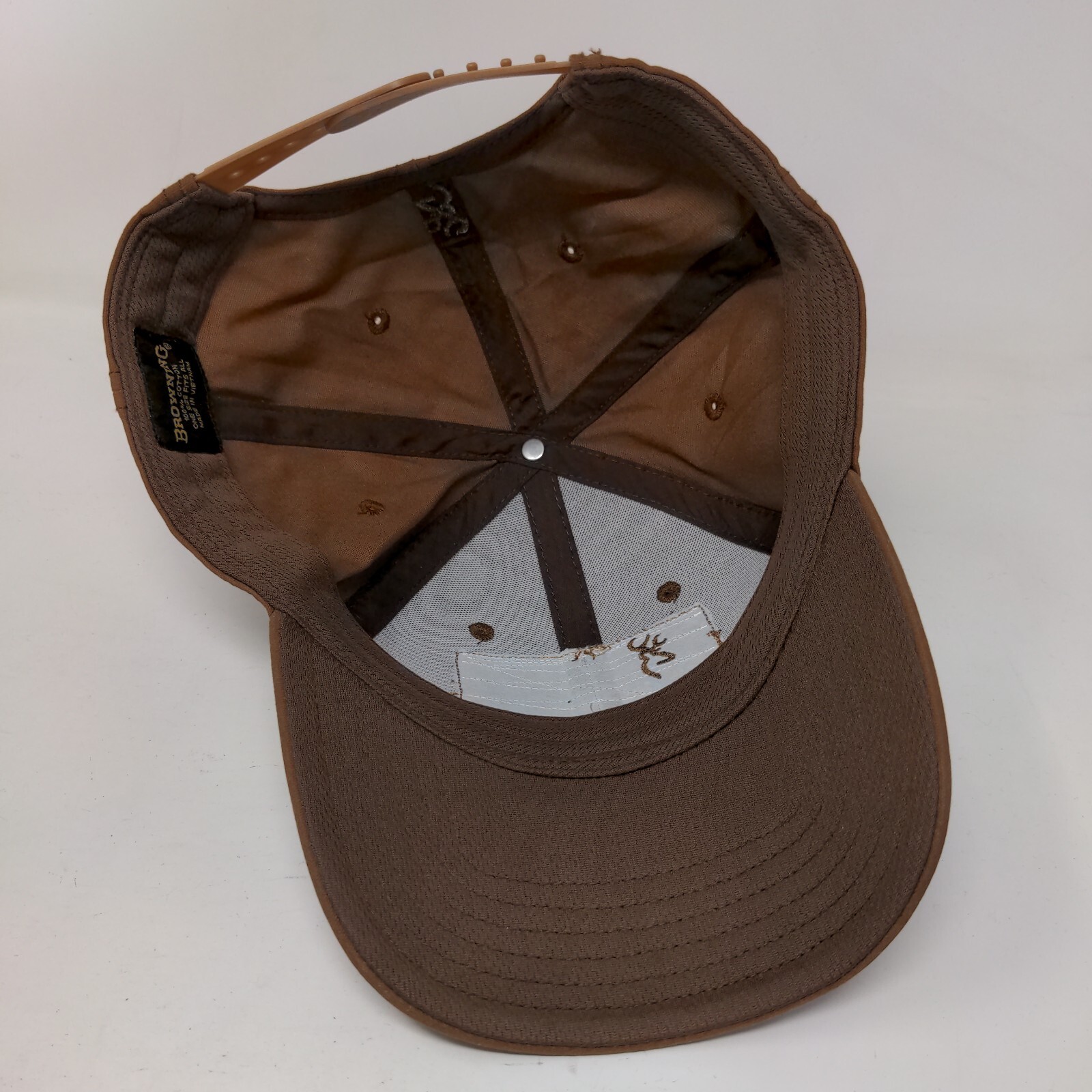 USA Flag Patch Snapback Hat Brown OSFA Vent Holes… - image 7