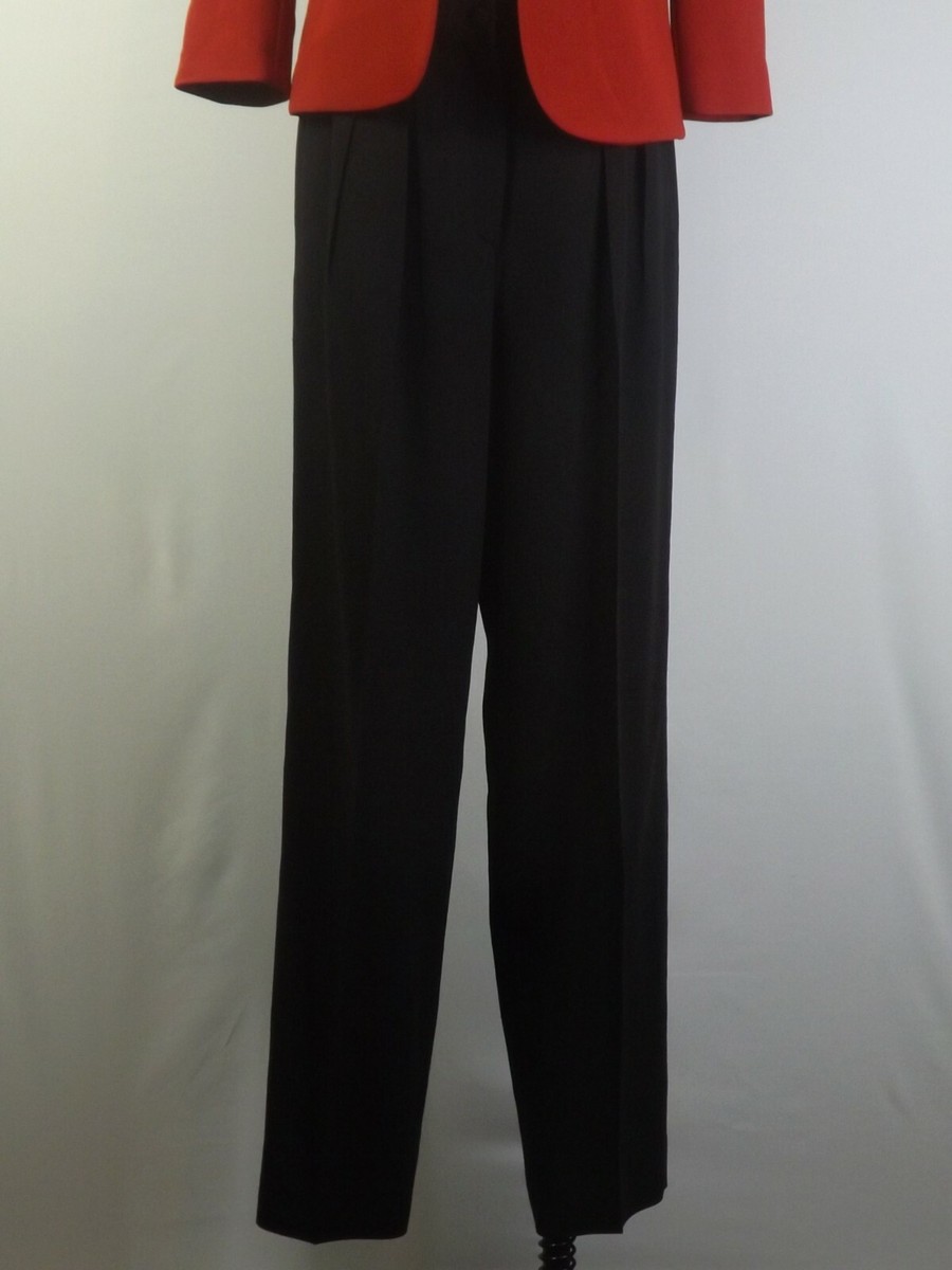 Giorgio Armani Black Straight Leg Dress Pants 48 | eBay