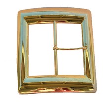 Big Traditional Gold Plated Santa Claus Buckle Fits A 4" Belt