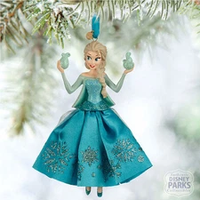 Authentic Disney Parks Collectibles Frozen Elsa Sketchbook Christmas Ornament