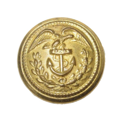 Coast Guard Uniform Button Frank Thomas Company Gilt Anchor Eagle