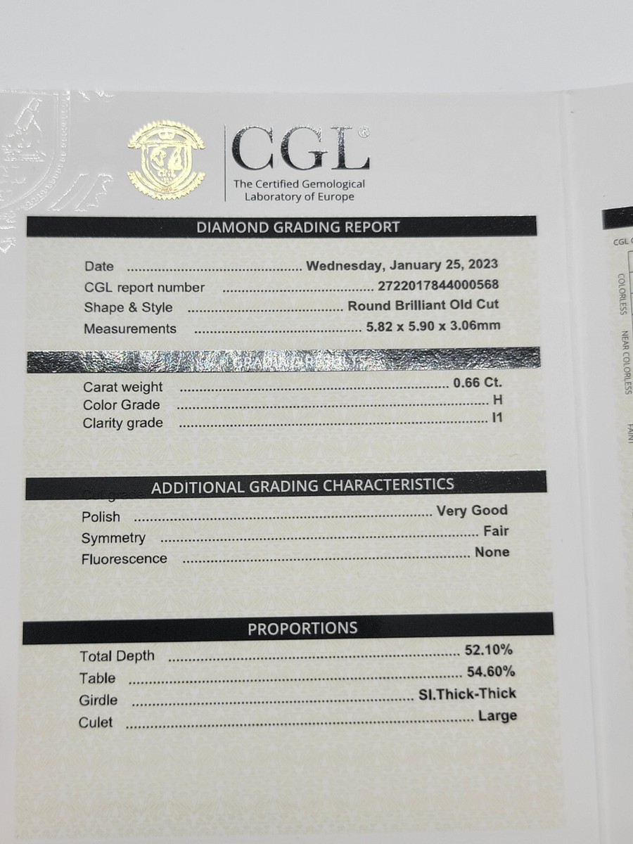 ctw ROUND NATURAL DIAMOND STONE 14K W/G ON 20'' CHAIN CGL