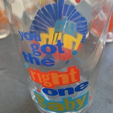 Diet Pepsi Vintage Glass "You Got The Right One Baby Uh Huh" Ray Charles Promo