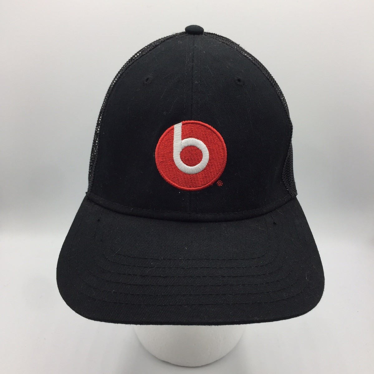 Beats By Dre Hat Adult Snapback One Size Black Mesh Back Red