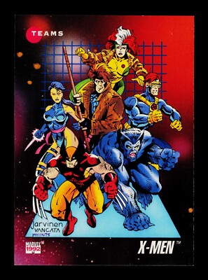 182 X-Men (Blue) Teams 1992 Impel Marvel Trading Card TCG CCG | eBay