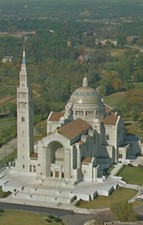 National Shrine Of Immaculate Conception Washington DC Vintage Chrome Post Card