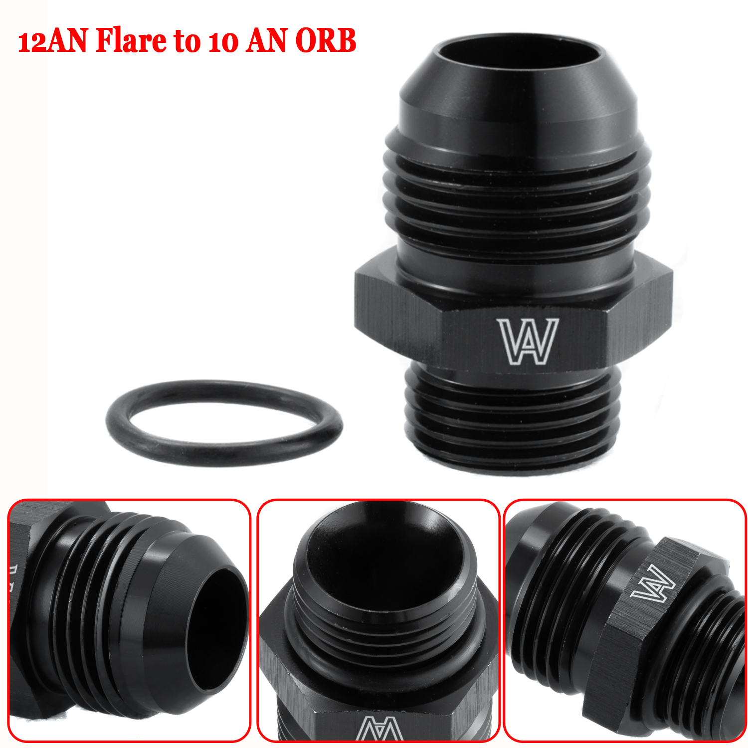 ORB 6 8 10/12AN Hose Fitting AN to AN Male ORing Boss Fitting Fuel