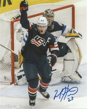 Team USA Matt Hendricks Autographed Signed 8x10 NHL Photo COA B