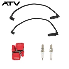 Ignition coil & Spark plug Cap W Wire for Polaris RZR S 4 800 EFI 2008 2009 2010