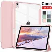 Shockproof Case Clear Stand Cover For iPad 7/8/9/10th Gen Air 11 M2 6/5th Pro 11