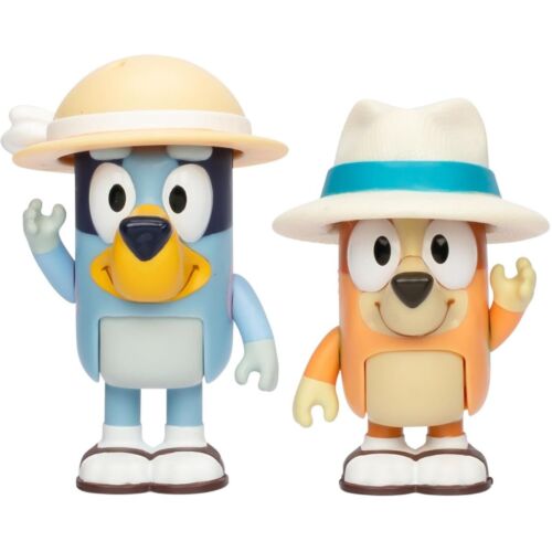 Bluey Figure 2-Pack On Holiday 2" Inch Toy Figure Pack, Bluey & Bingo - Picture 3 of 5