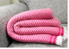 Cashmere Blanket Shawl Ladies Wrap Sofa Throw Hot Pink Throws Meditation Wrap