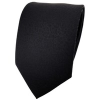 Tigertie Designer Krawatte Schwarz Uni Gemustert - Tie Binder