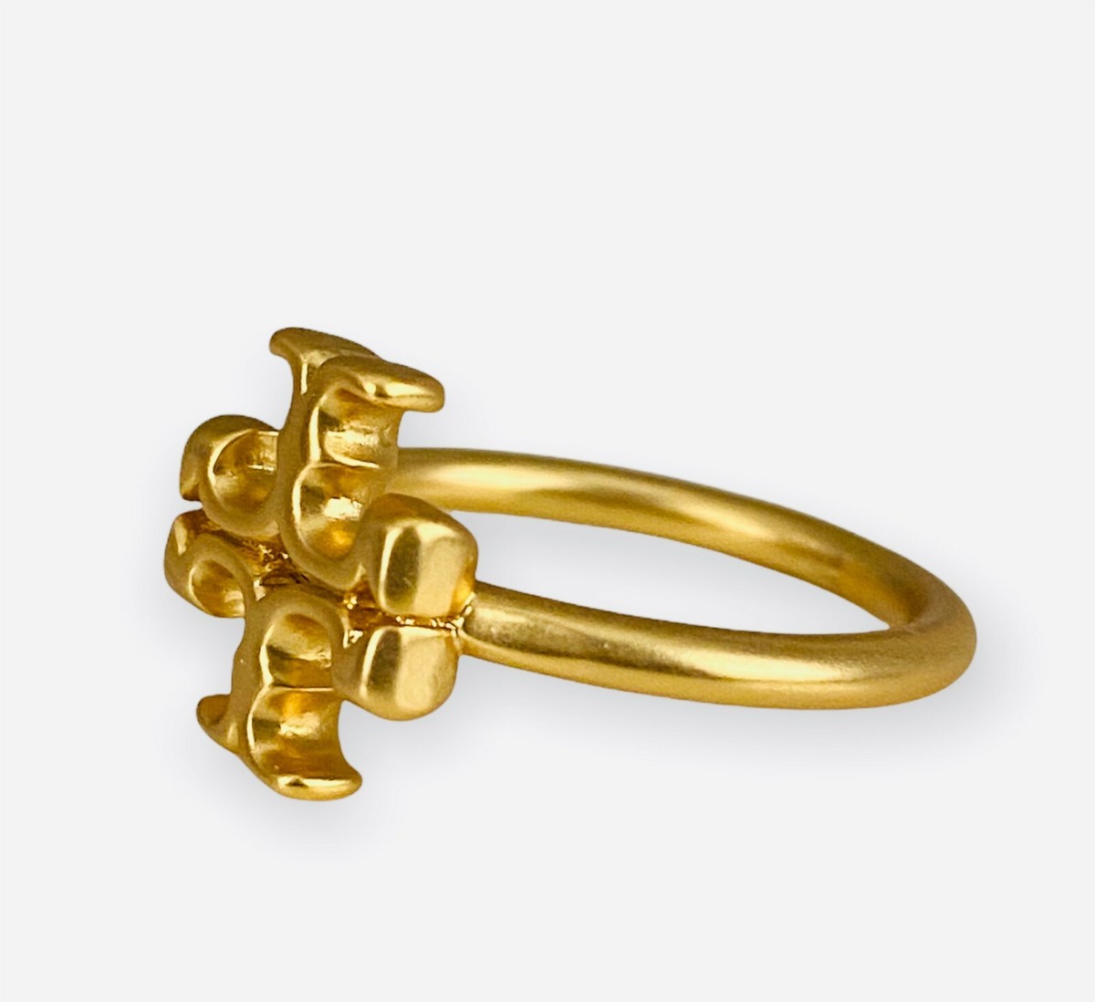 Tory burch gold/ freesia ring size 6 brand new comes with dust bag Forget Me Not Stacking Ring Set: Women main image 4