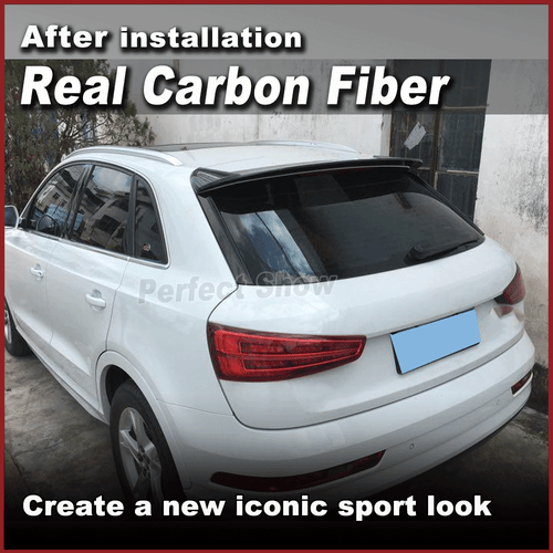 Für Audi Q3 8U Carbon SpoilerLipppe Dachspoiler Heckspoiler Heckansatz Turning - Picture 3 of 12