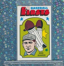 1976 Fleer Cloth Patches Laughlin Baseball First #8 SHIN GUARDS