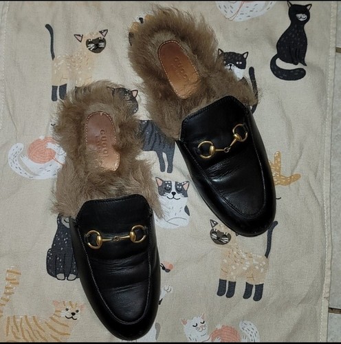 Gucci Princetown Fur Lined Horsebit 