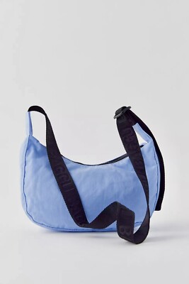 NEW! Baggu SMALL CRESCENT BAG in  Serenity Blue    Recyc. Nylon, SOLD OUT / RARE