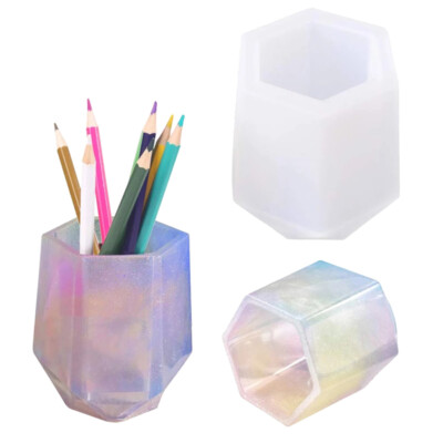 Diy Cup Silicone Mold  Shape Epoxy Mold Hexagon Rround Molj4
