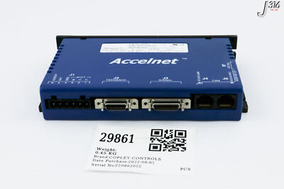 29861 COPLEY CONTROLS SERVO DRIVE, ACCELNET, AMAT: 0190-43437 (PARTS) 800-1773A