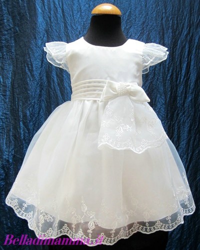 Vestito Battesimo Bimba e Piccola Damigella Cerimonia BellaDiMamma TG. 86 /  92 | eBay