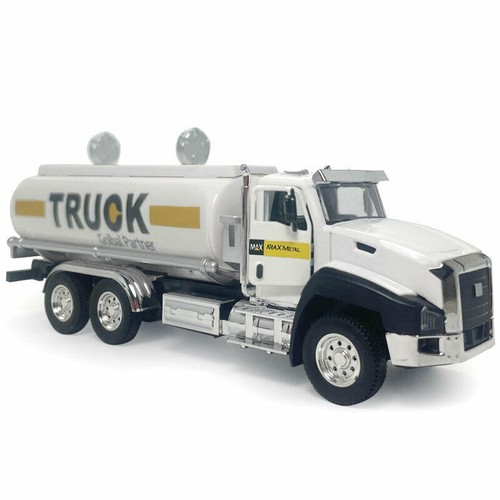 1Pc Toy 1:50 Oil Corp Toy Engineering Tanker Trailer Truck Model Car Diecast - Picture 2 of 12