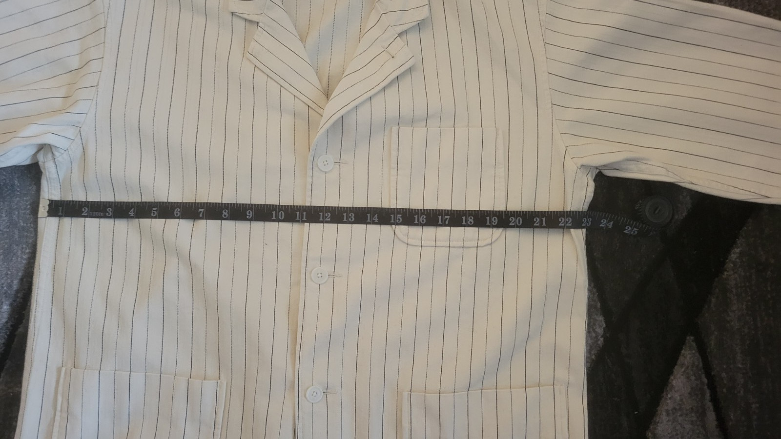 BEAMS PLUS | Herringbone work jacket | L | Men Cotton Ivory | Near Mint | Japan