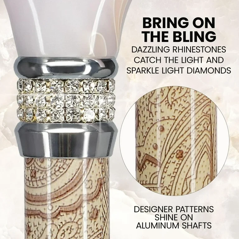 Стильные трости — дизайнерские регулируемые трости со стразами на воротнике цветные - Изображение 4 из 4