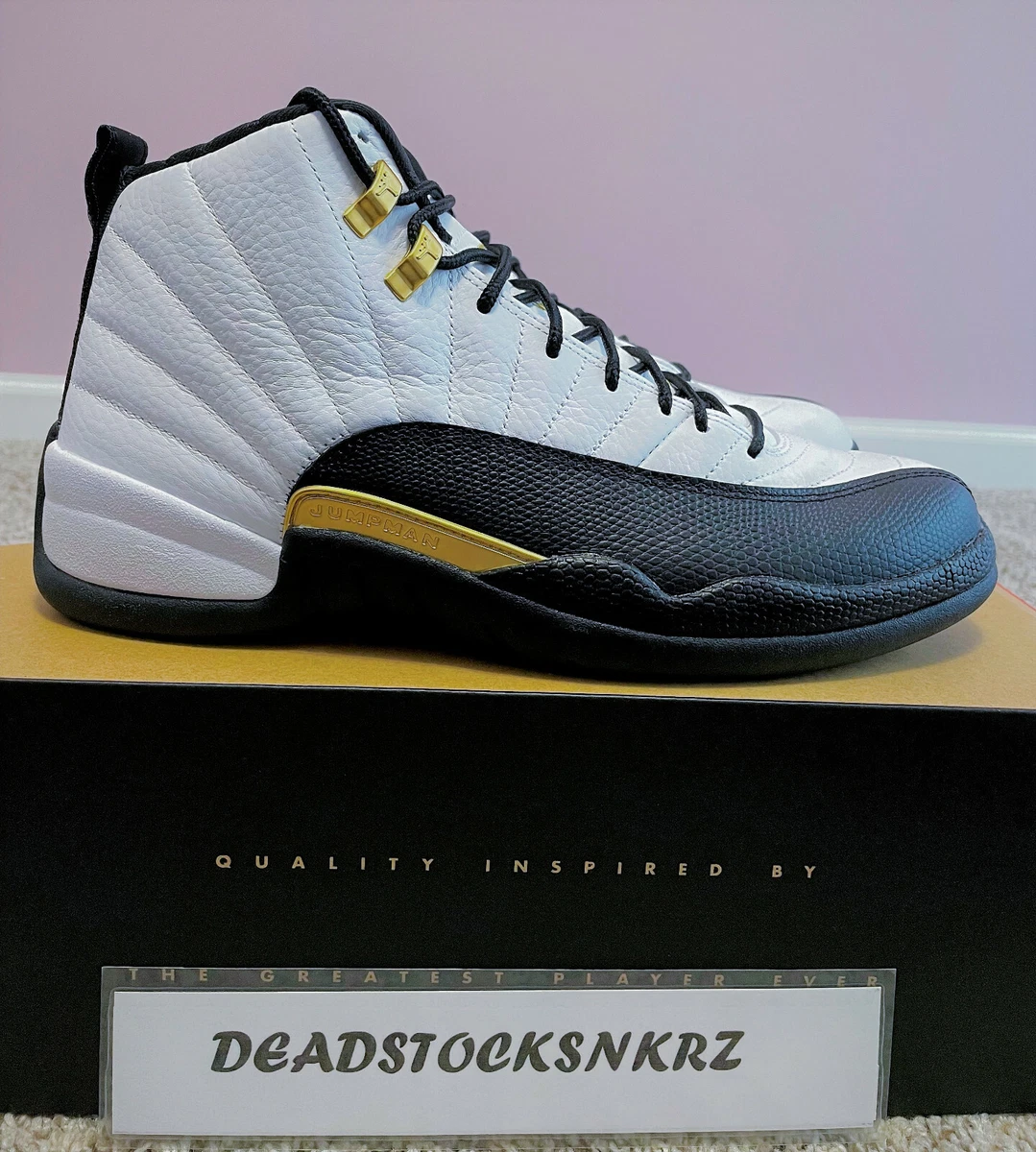 AIR JORDAN MENS RETRO 12 AJ12 ROYALTY TAXI GOLD BLACK CT8013-170