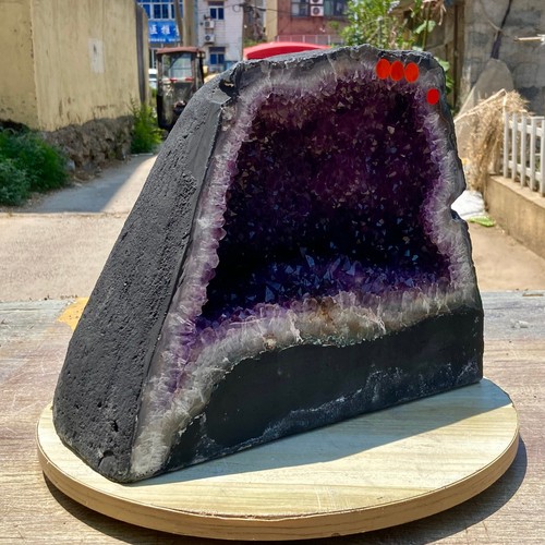 59.5LB Large natural amethyst geode quartz crystal cluster cathedral energy hea - Picture 11 of 15