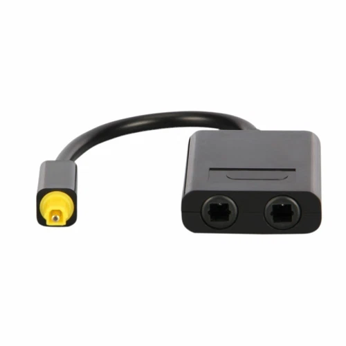 Optischer Kabelsplitter-Adapter (LS49) 1 Eingang Stecker auf 2 Ausgänge Buchse