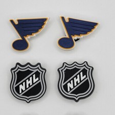 NHL St. Louis Blues Hockey Team For Crocs Shoe Charms Jibbitz - 4 Pieces