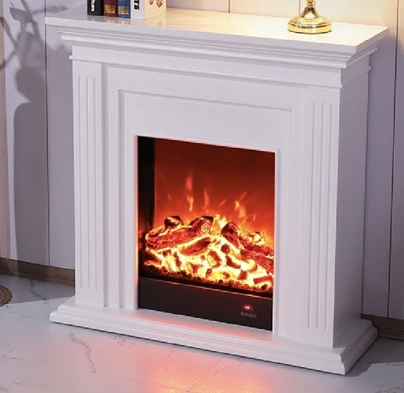 Handmade Electric Fireplace European And American Simple Solid Wood Mantel  Frame | eBay