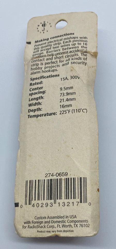 Radioshack NOS 6-Position Dual-Row Barrier Strip - Image 2 of 2